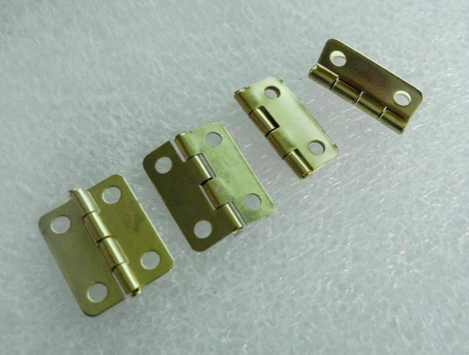 Hinges small Gold hinges for leather cases & boxes 16x13mm, or 19x16mm