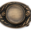 Blank Oval belt buckle Design your own Buckle 82x62mm fits 40mm belt - Image 2