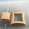 Catches Latches-Gold Invert Square TwistTurnLock 46x46mm for hand, shoulder bags - Image 5
