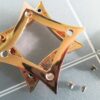 Catches Latches-Gold Invert Square TwistTurnLock 46x46mm for hand, shoulder bags - Image 11