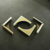 Metal Corners - Curved - 2 colours 28mm DIY decorative embellishments Qty 20 - Image 3