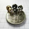 Chicago Screws Monkhead with Rhinestone Insert 5mmhead 3cols Easy to use Qty 10 - Image 2