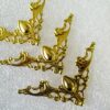 Metal Corners for Photo Albums or Boxes Gold Filigree Open Cut design 41x41mm - Image 7
