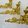 Metal Corners for Photo Albums or Boxes Gold Filigree Open Cut design 41x41mm - Image 8