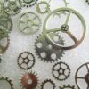Jewelry Findings Assorted Silver Steampunk Metal Geared Charms 8-35mm Mixed Pkt - Image 4