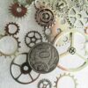 Jewelry Findings Assorted Silver Steampunk Metal Geared Charms 8-35mm Mixed Pkt - Image 7