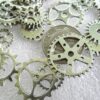 Jewelry Findings Assorted Silver Steampunk Metal Geared Charms 8-35mm Mixed Pkt - Image 8