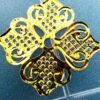 Jewelry Findings Gold Filigree Square Flower Wrap Metal Connectors, 46mmx46mm - Image 4