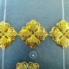 Jewelry Findings Gold Filigree Square Flower Wrap Metal Connectors, 46mmx46mm - Image 6
