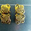 Jewelry Findings Gold Filigree Square Flower Wrap Metal Connectors, 46mmx46mm - Image 8