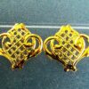 Jewelry Findings Gold Filigree Square Flower Wrap Metal Connectors, 46mmx46mm - Image 9