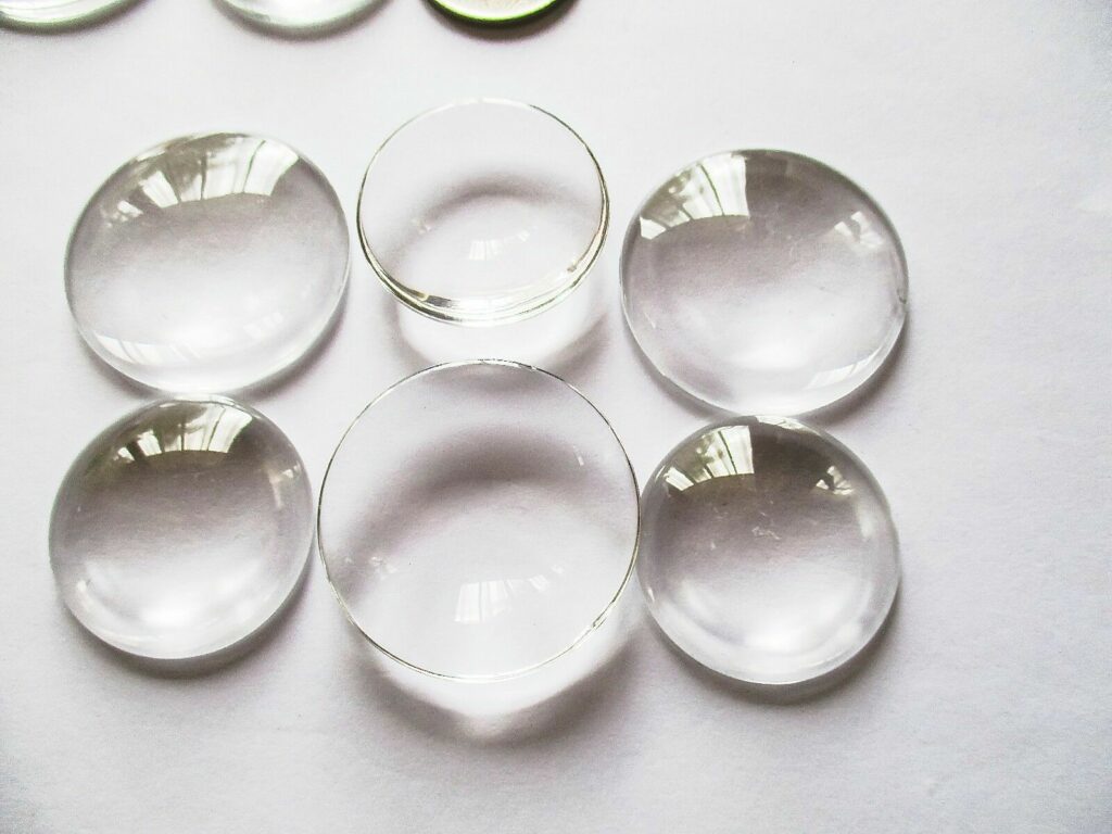 Jewellery Findings RoundFlatBack Glass Dome Cabochons 30mm or 35mm qty