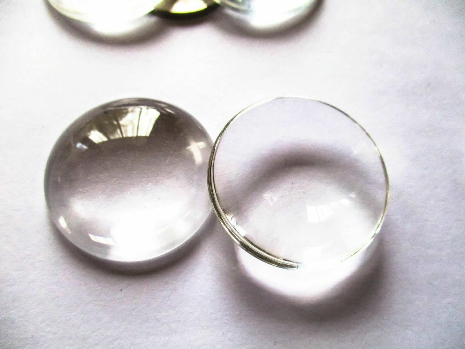 Jewellery Findings RoundFlatBack Glass Dome Cabochons 30mm or 35mm qty