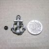 Punk Rivets Anchor Antique silver 22 x 30mm suit bags, belts, hats, collars - Image 2
