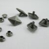 Punk Rivets Diamond Antique silver 15 x 10mm suit bags, belts, hats, collars - Image 7