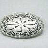 Punk Rivets Oval Scribed Antique silver 31x20mm suit bags, belts, hats collars - Image 2