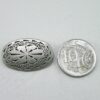 Punk Rivets Oval Scribed Antique silver 31x20mm suit bags, belts, hats collars - Image 4