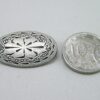 Punk Rivets Oval Scribed Antique silver 31x20mm suit bags, belts, hats collars - Image 5