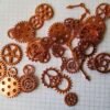 Jewelry Findings Assorted Steampunk Metal Geared Charms-Rose Gold - Image 3