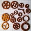 Jewelry Findings Assorted Steampunk Metal Geared Charms-Rose Gold - Image 5