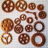 Jewelry Findings Assorted Steampunk Metal Geared Charms-Rose Gold - Image 6
