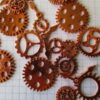 Jewelry Findings Assorted Steampunk Metal Geared Charms-Rose Gold - Image 7