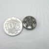 Punk Rivets Faux Screw Medalion Antique silver 17mm suit bags, hats, clothing - Image 5