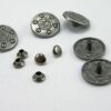Punk Rivets Faux Screw Medalion Antique silver 17mm suit bags, hats, clothing - Image 10