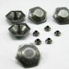 Punk Rivets Diesel Hexagon Antique silver 18mm suit bags, belts hats collars - Image 8