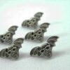 Punk Rivets Winged Skull Antique silver 20x10mm suit bags, belts, hats, collars - Image 10