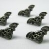 Punk Rivets Winged Skull Antique silver 20x10mm suit bags, belts, hats, collars - Image 11