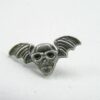 Punk Rivets Winged Skull Antique silver 20x10mm suit bags, belts, hats, collars - Image 12