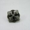 Punk Rivets Faux Nail Spearhead Cross Antique silver 15x13mm suit bags, belts,