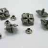 Punk Rivets Faux Nail Spearhead Cross Antique silver 15x13mm suit bags, belts, - Image 5