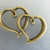 Jewellery Findings Double Heart Charms 30x24mm 2 colours for bracelet, pendants - Image 5