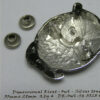 Decorative Rivets Owl Capped Silver toned 35mm x 28mm Qty 4 - Image 3