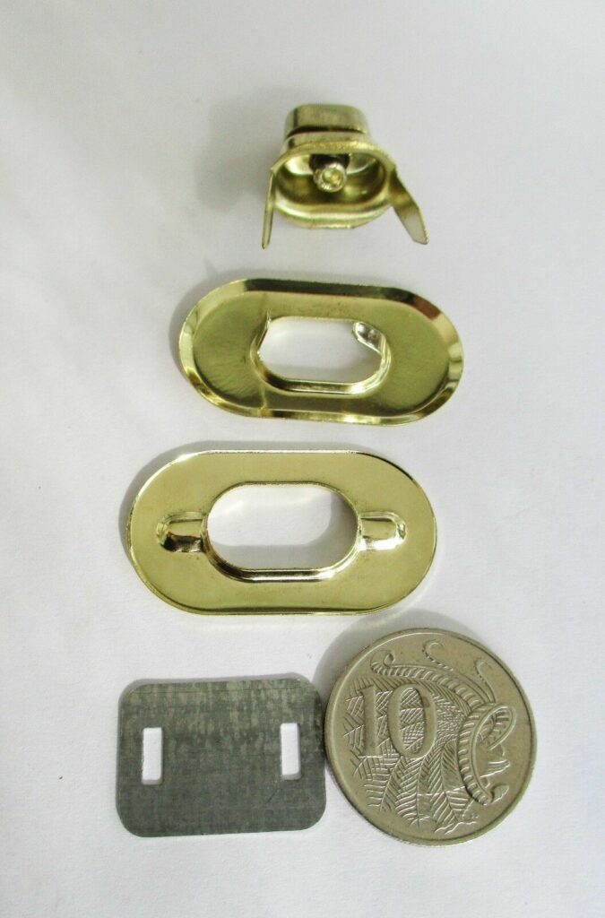 Catches Latches Purse Twist Lock Gold 37x21mm-smart snappy twistlock purses,bags - Image 8