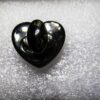 Catches Latches Heart Twist Turn Lock Black 30x26mm for clutch wallets - Image 2