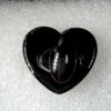 Catches Latches Heart Twist Turn Lock Black 30x26mm for clutch wallets - Image 3