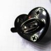 Catches Latches Heart Twist Turn Lock Black 30x26mm for clutch wallets - Image 10
