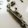 Boxes Cases H-shaped Handmade hinge 64x34mm with screws for leather, wood boxes - Image 7