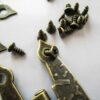 Boxes Cases H-shaped Handmade hinge 64x34mm with screws for leather, wood boxes - Image 9