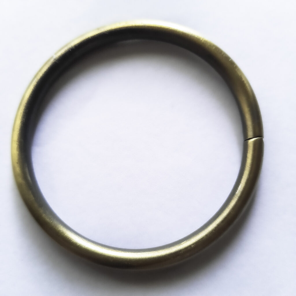 Solid Metal O Ring Bronze unwelded 50mmID
