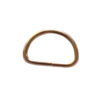 Metal Dee Old-Gold Dees unwelded 15x10mmID for straps and buckles Pkt 4 - Image 4