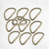 Metal Dee Gold Dees unwelded 16x08mmID for straps and buckles Pkt 10 - Image 4