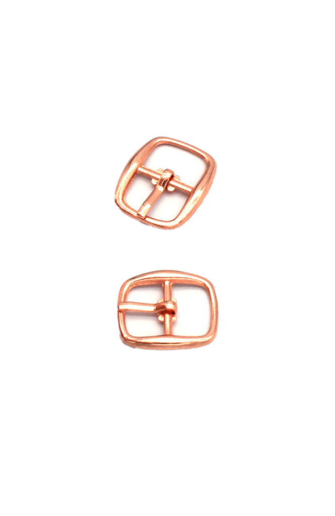 Small Rose Gold Buckles fit 12mm straps Pkt 5 - Image 3