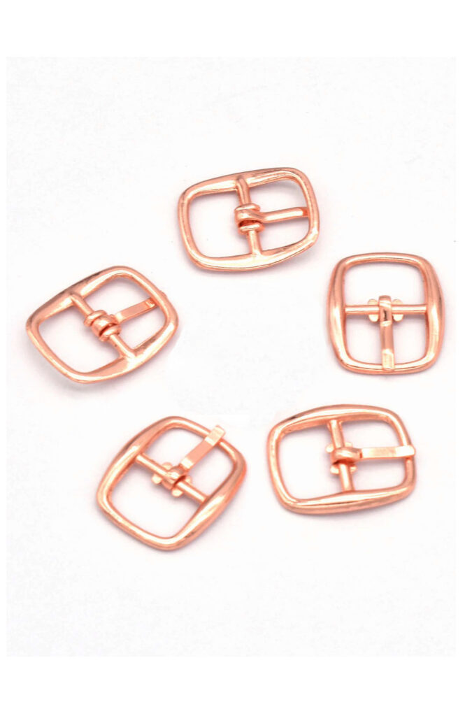 Small Rose Gold Buckles fit 12mm straps Pkt 5 - Image 5