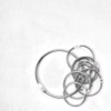 Metal Hinged Binder Ring Clips Silver 15mmID-50mmID Pk 6 - Image 3