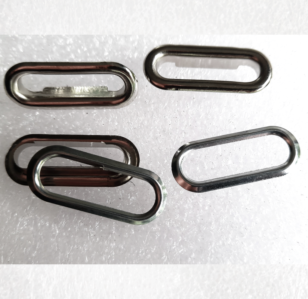 Large silver Oval eyelet grommets 25mmID or 40mmID pkt 10 Jaszitup