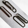 Large silver Oval eyelet grommets 25mmID or 40mmID pkt 10 - Image 5